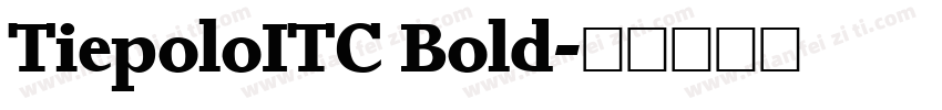TiepoloITC Bold字体转换